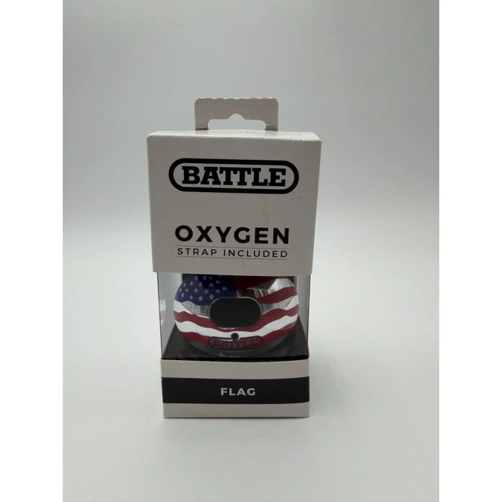 Battle Sports Oxygen Lip Shield Mouthguard Football Mouth Guard American Flag